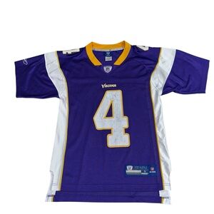 Reebok Brett Favre Jersey Men’s Small Minnesota Vikings #4 NFL On Field Purple